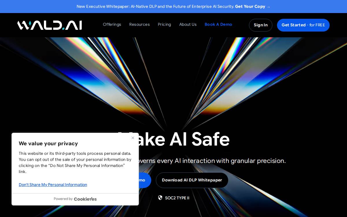 Wald website preview