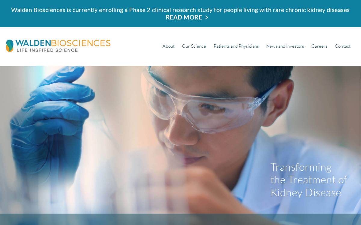 Walden Biosciences website preview
