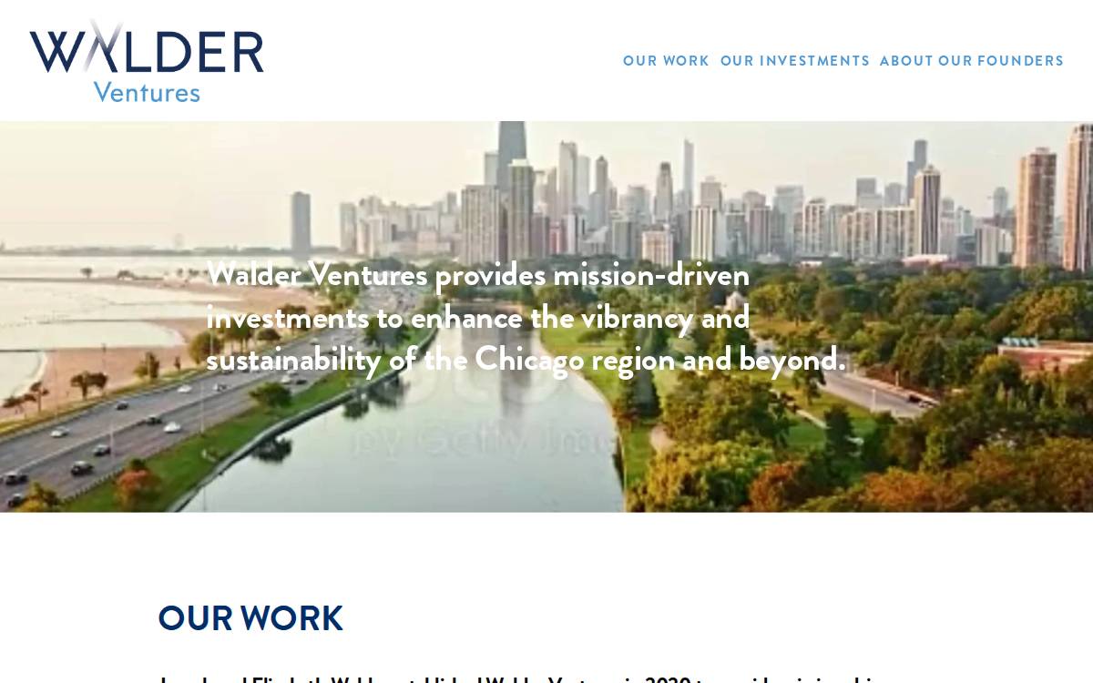 Walder Ventures website preview
