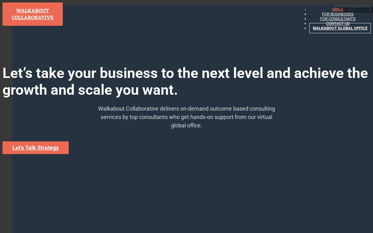Walkaboutco website preview