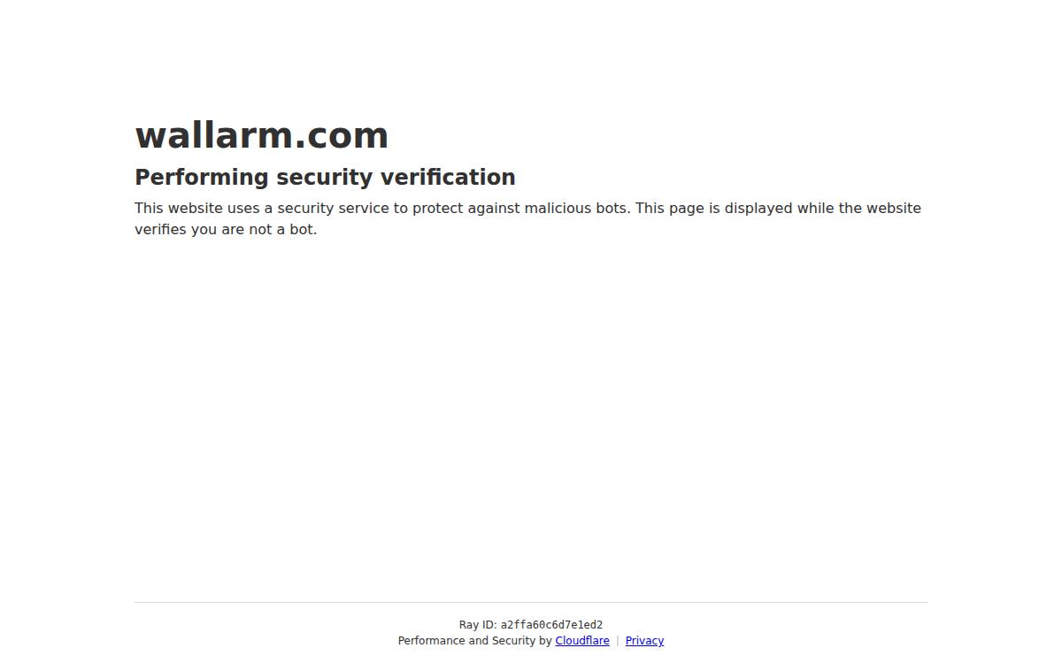 Wallarm website preview