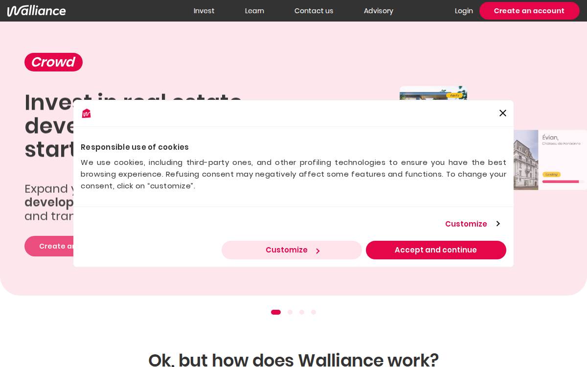 Walliance website preview