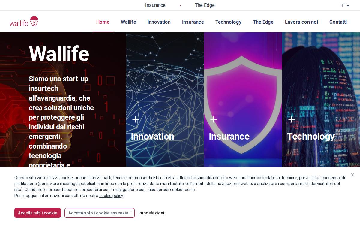Wallife website preview