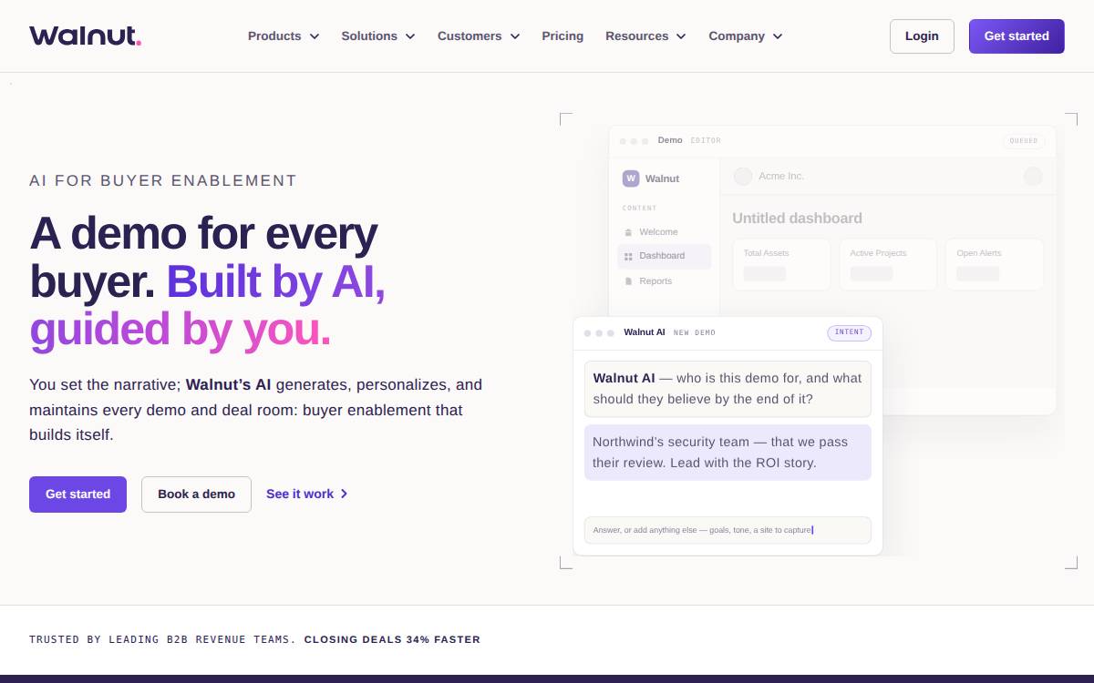 Walnut website preview