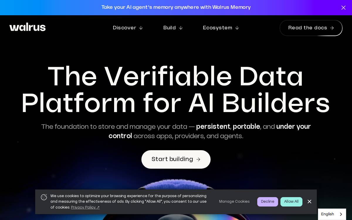 Walrus Protocol website preview