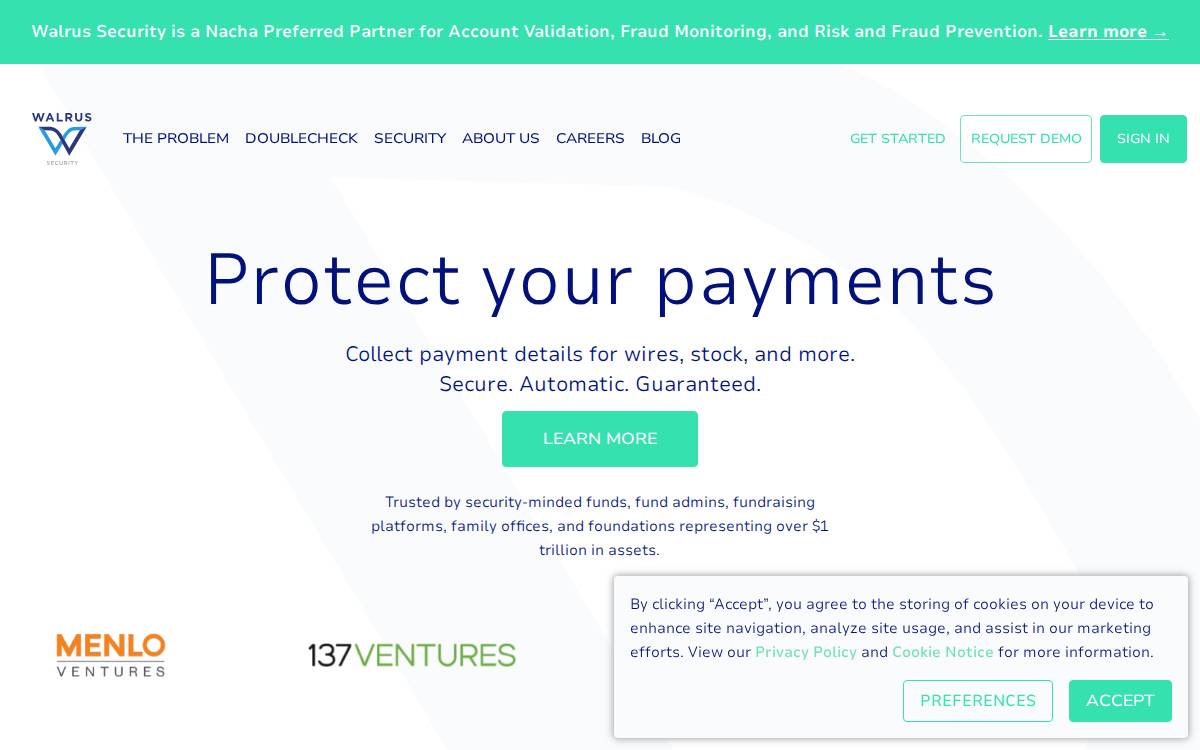 Walrusfi website preview