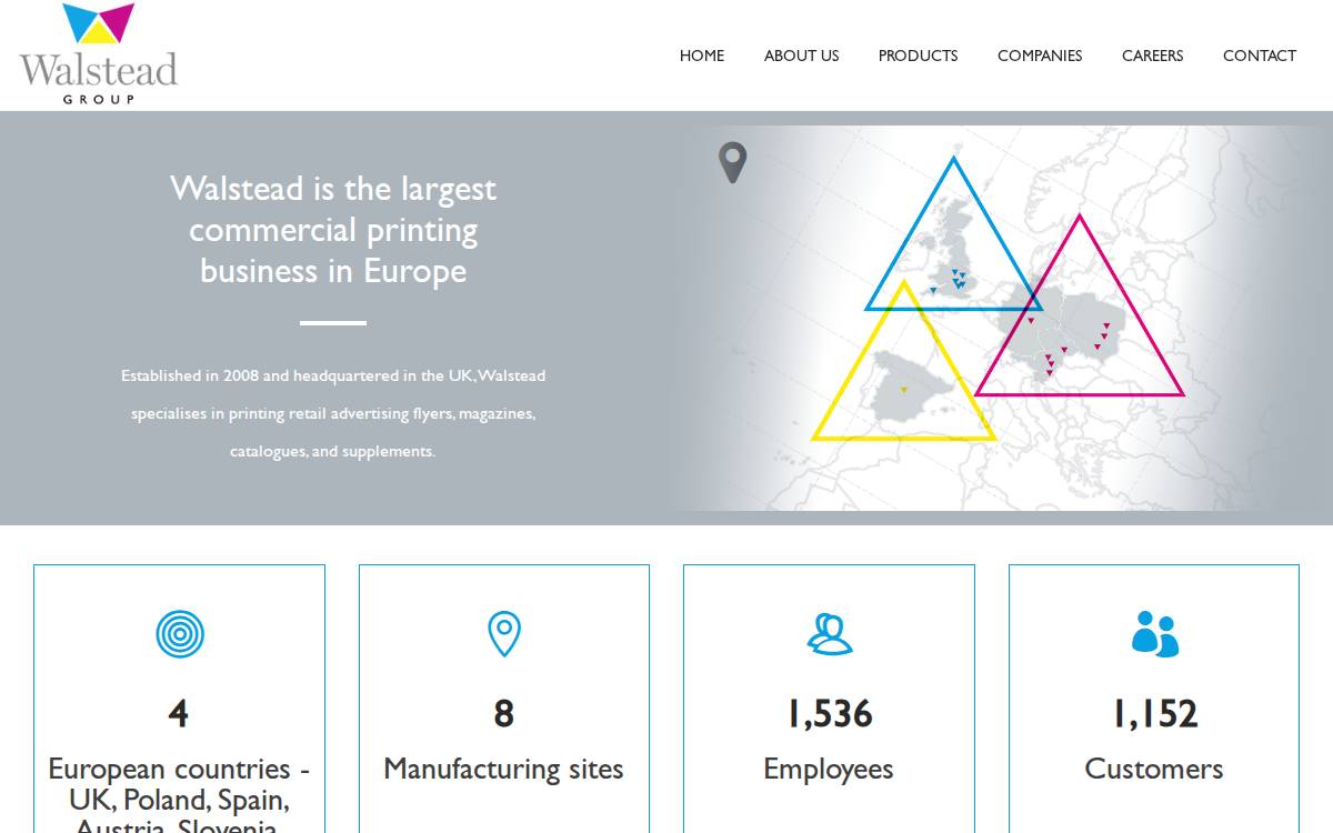 Walstead Group website preview