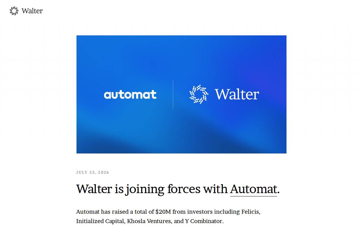 Walter website preview
