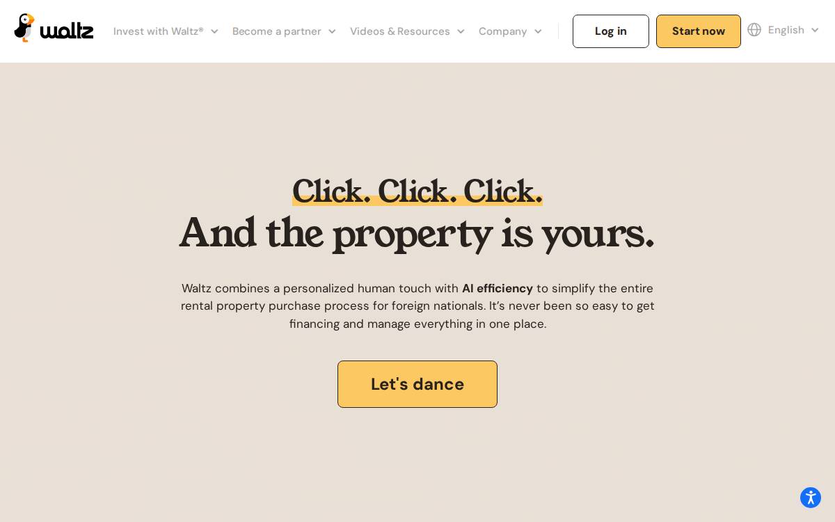 Waltz website preview