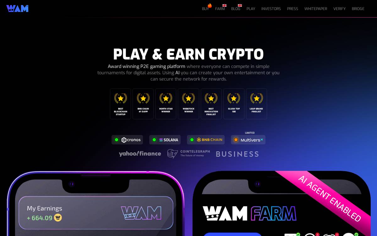 WAM website preview