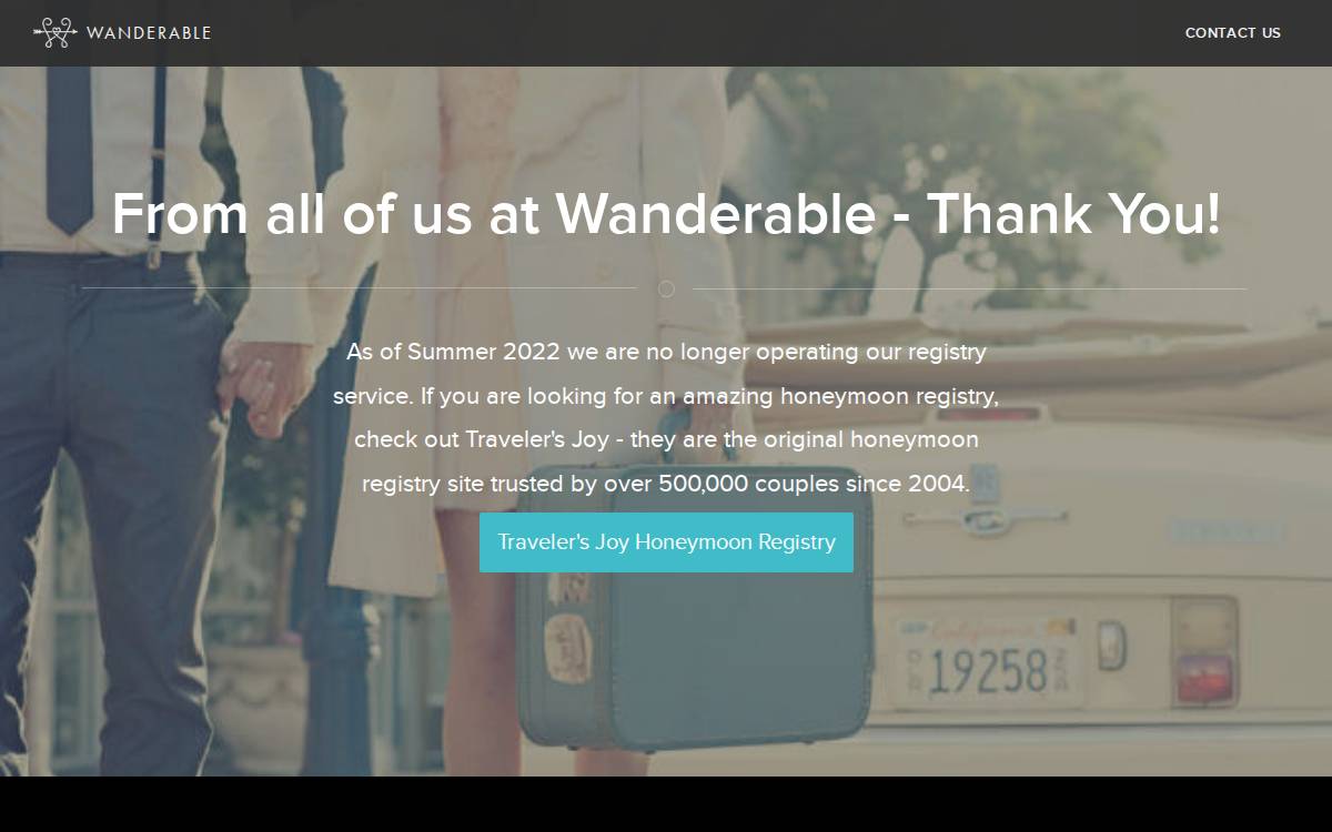 Wanderable website preview