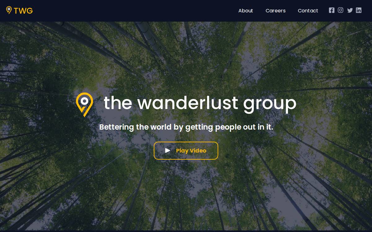 Wanderlust Group website preview
