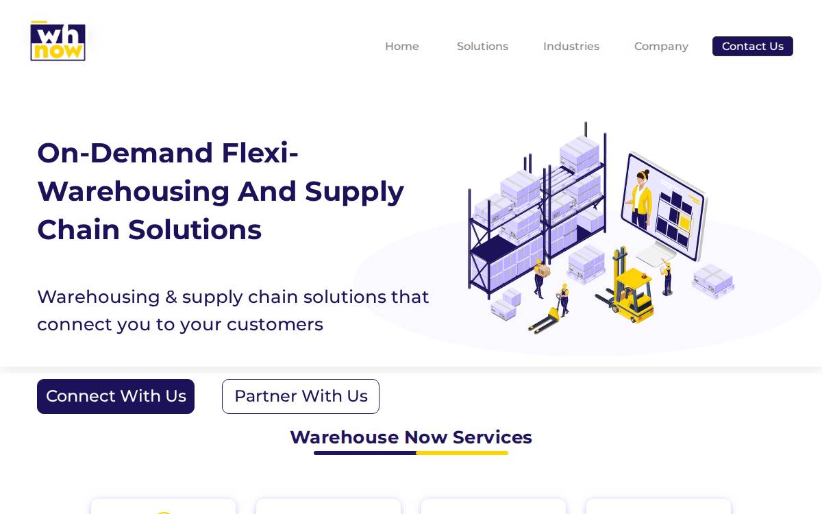 Warehousenow website preview
