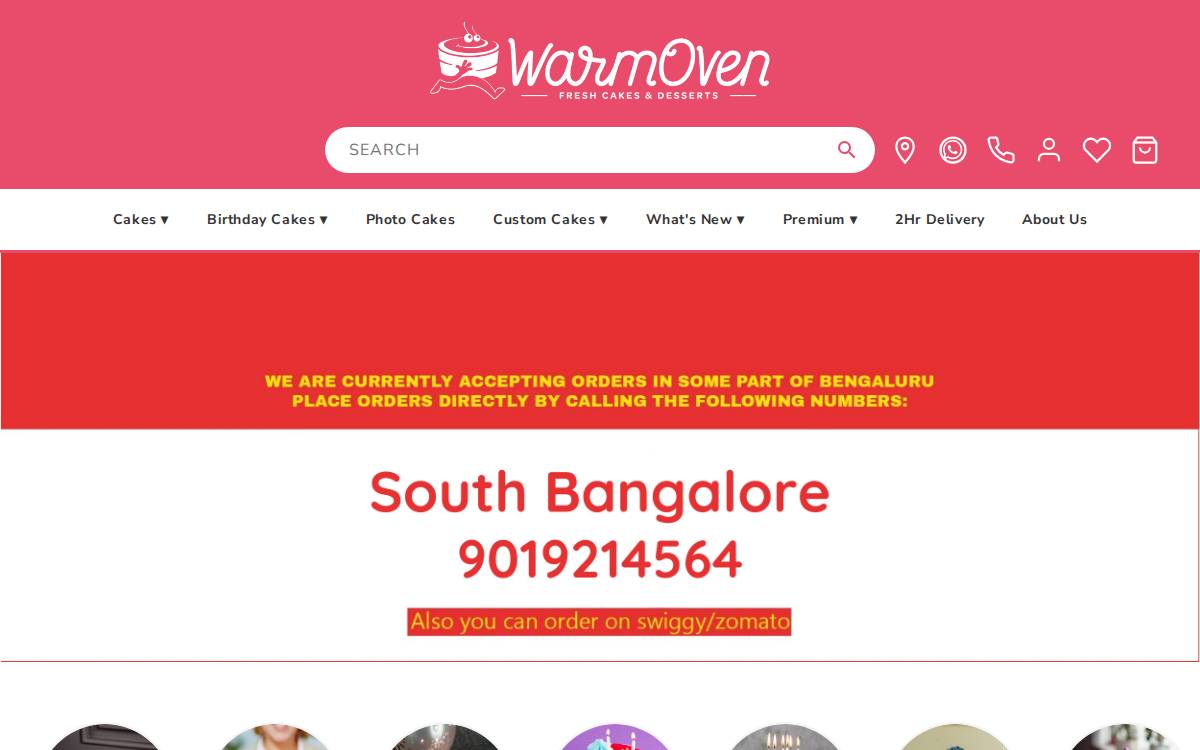 Warm Oven website preview