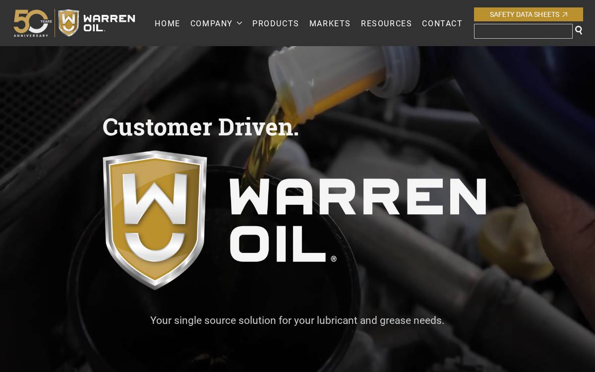 Warren OIL website preview