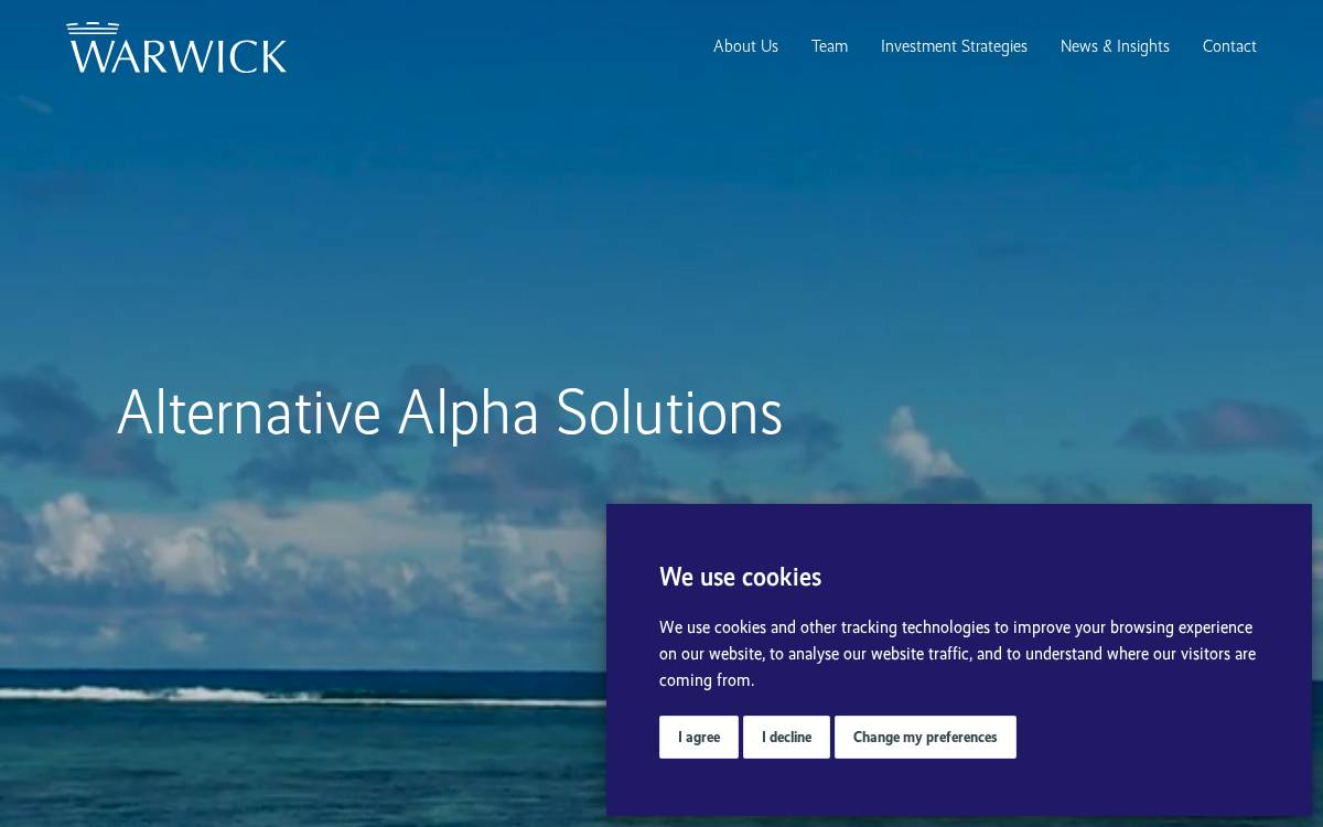 Warwick Capital Partners website preview
