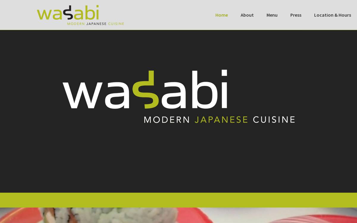 Wasabisushi website preview