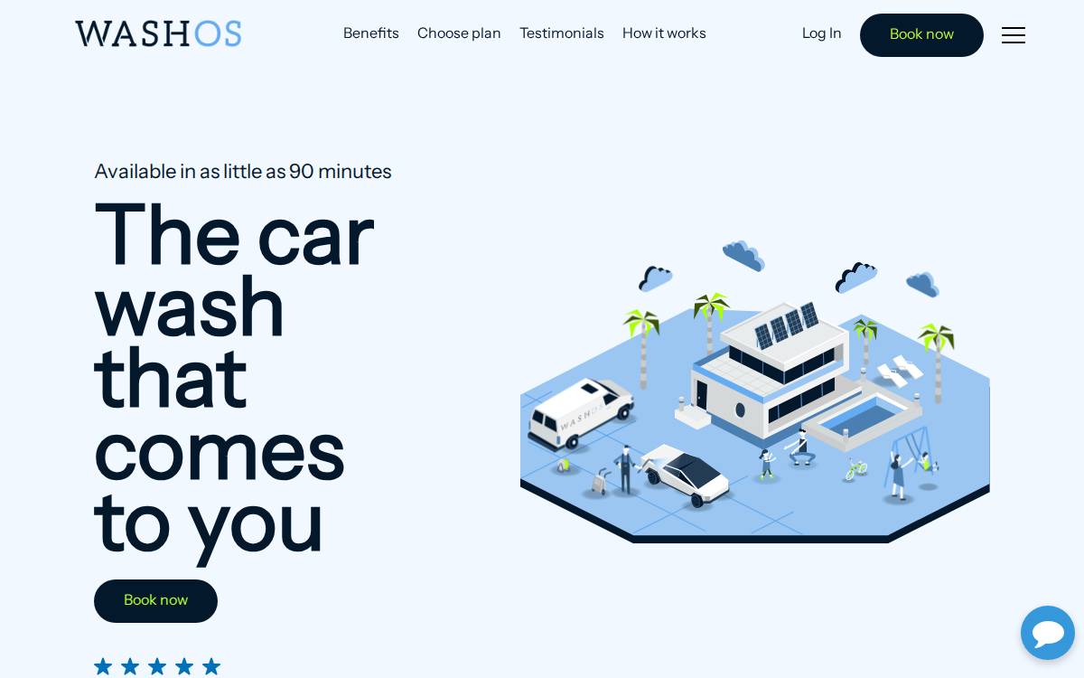 Washos website preview