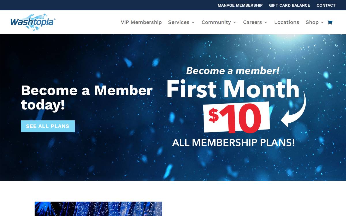 Washtopia Holdings website preview
