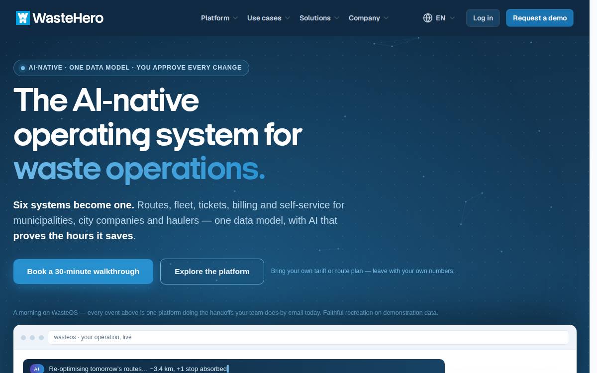 Waste Hero website preview