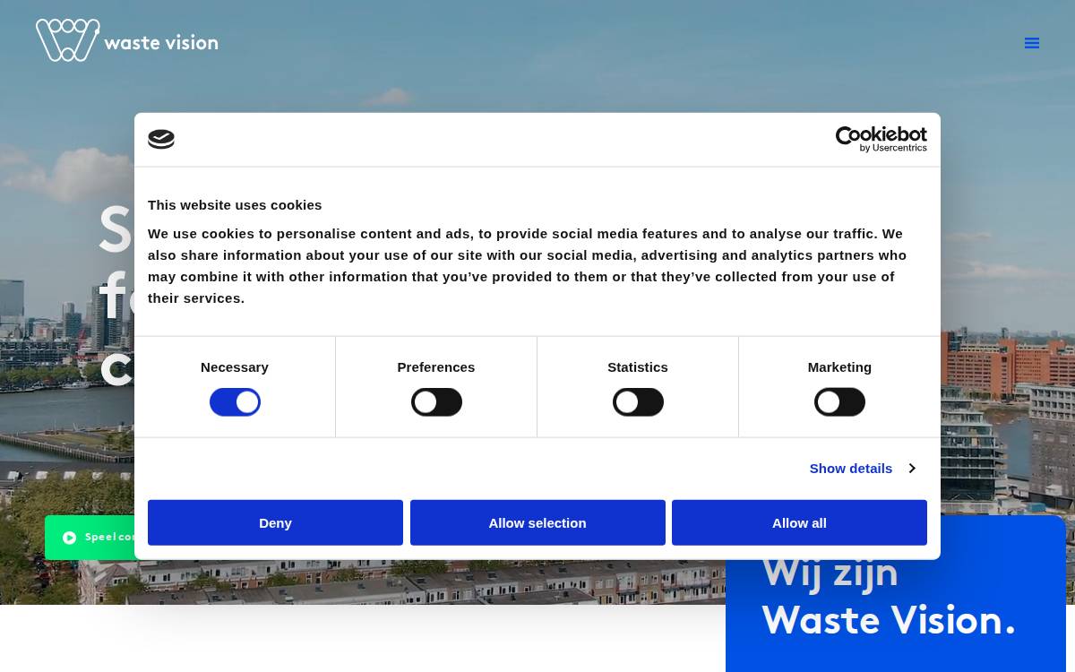 Waste Vision website preview