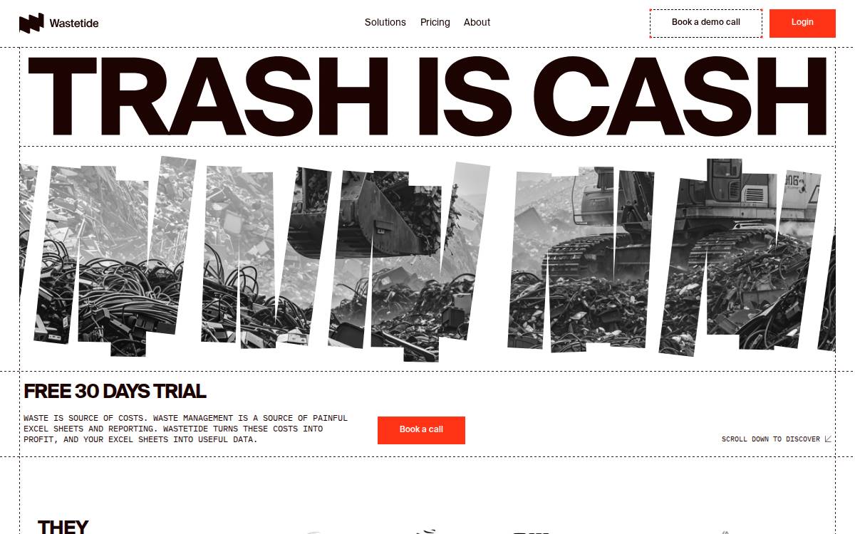 Wastetide website preview