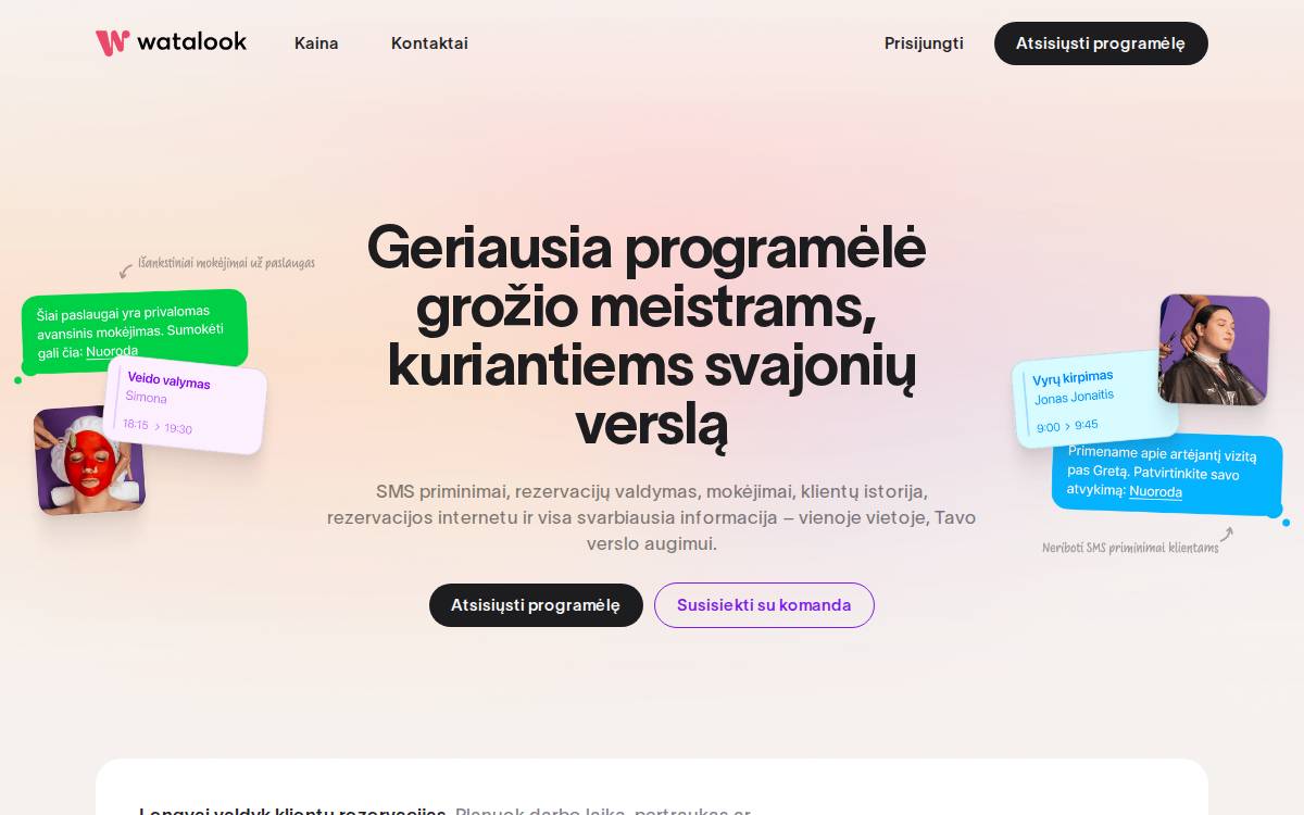Watalook website preview