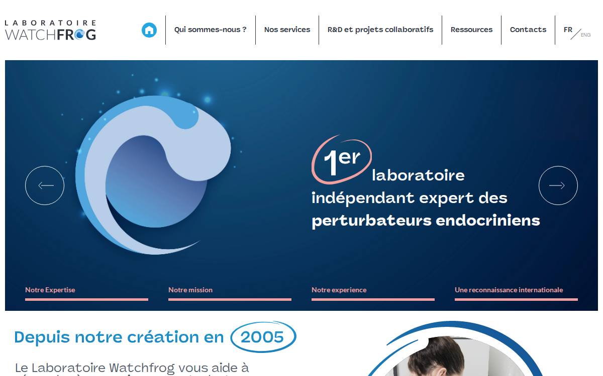 Watchfrog website preview