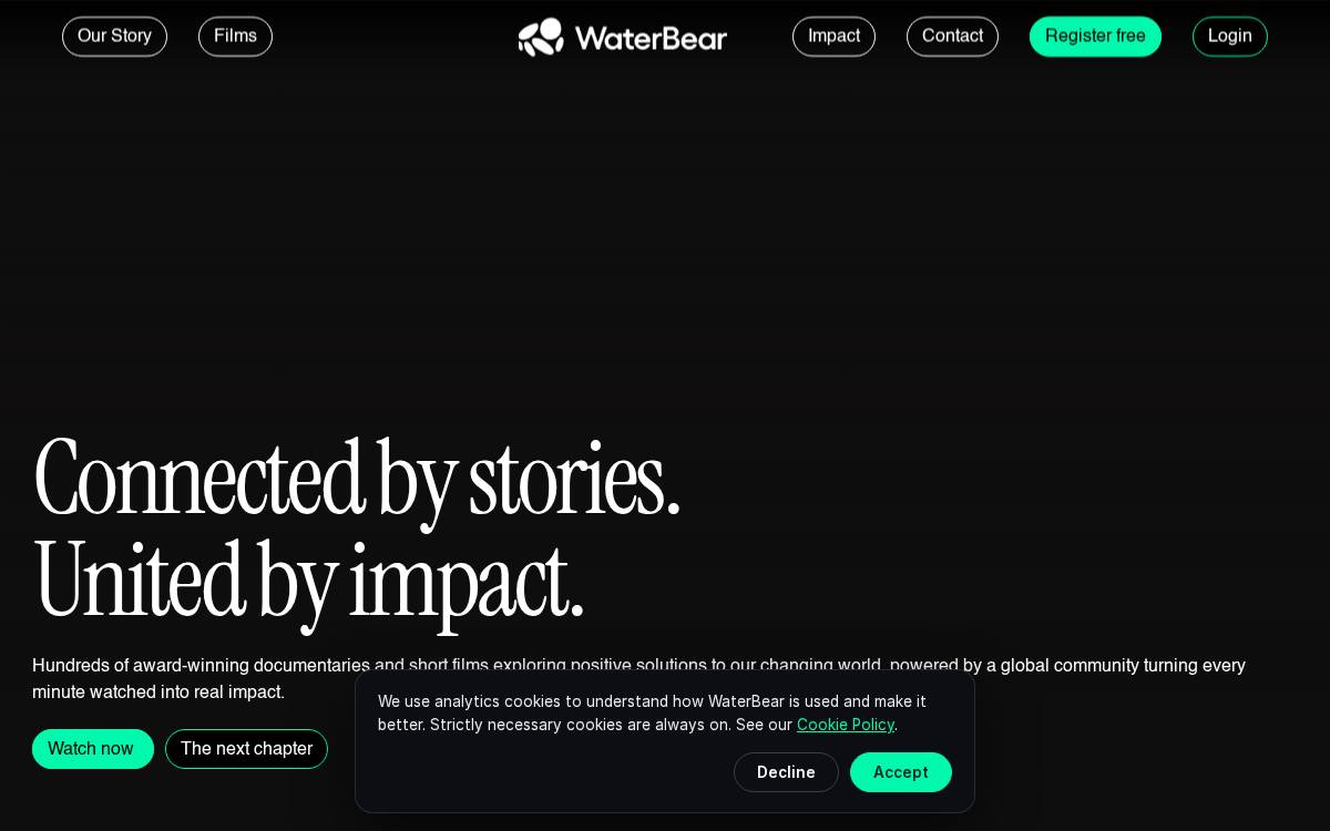 Waterbear website preview