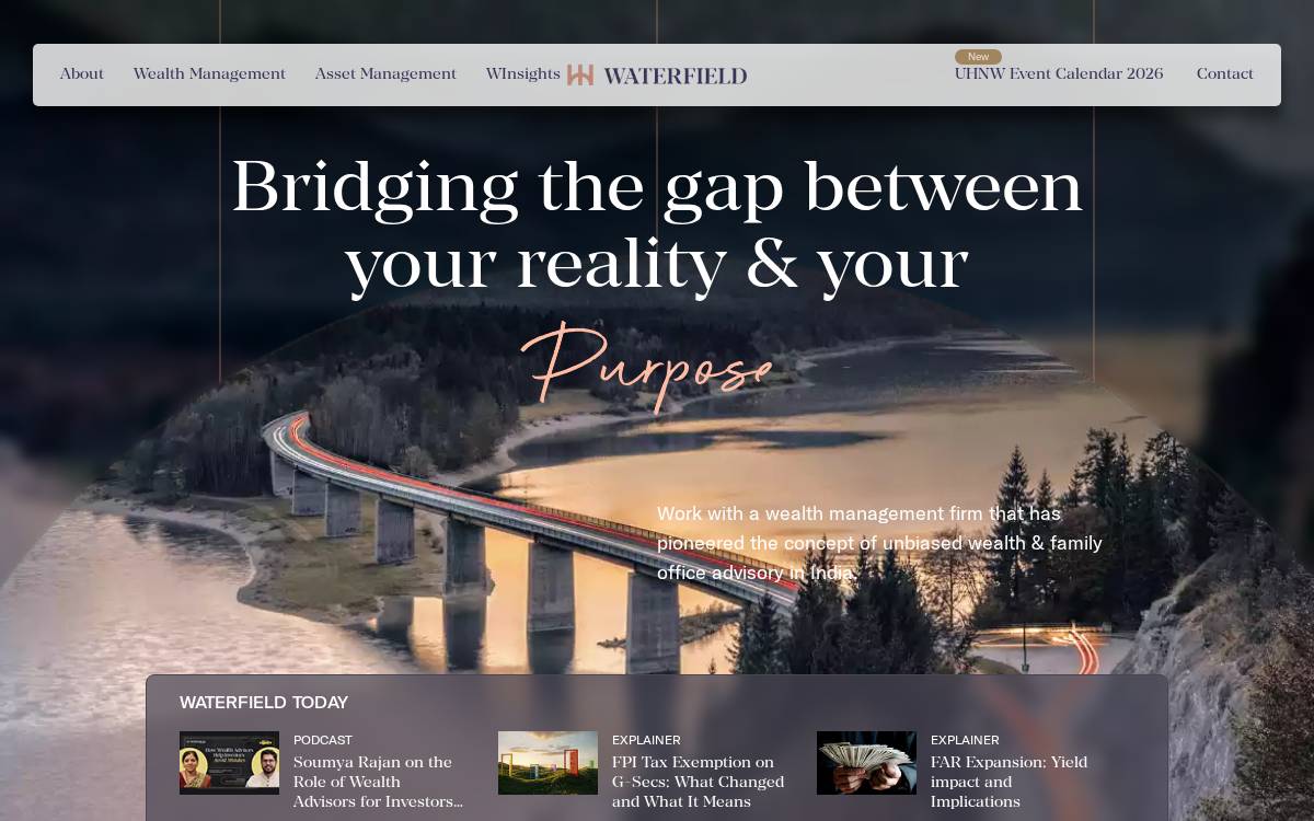Waterfieldadvisors website preview
