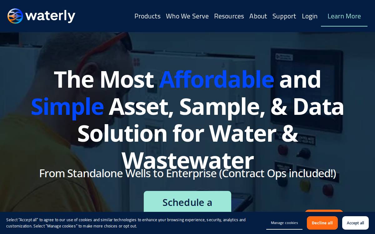 Waterly website preview