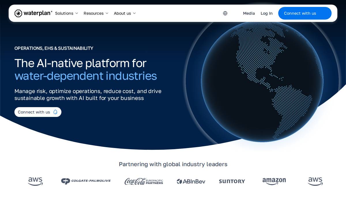 Waterplan website preview