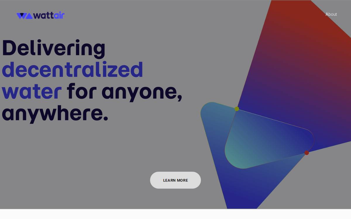 Wattair website preview