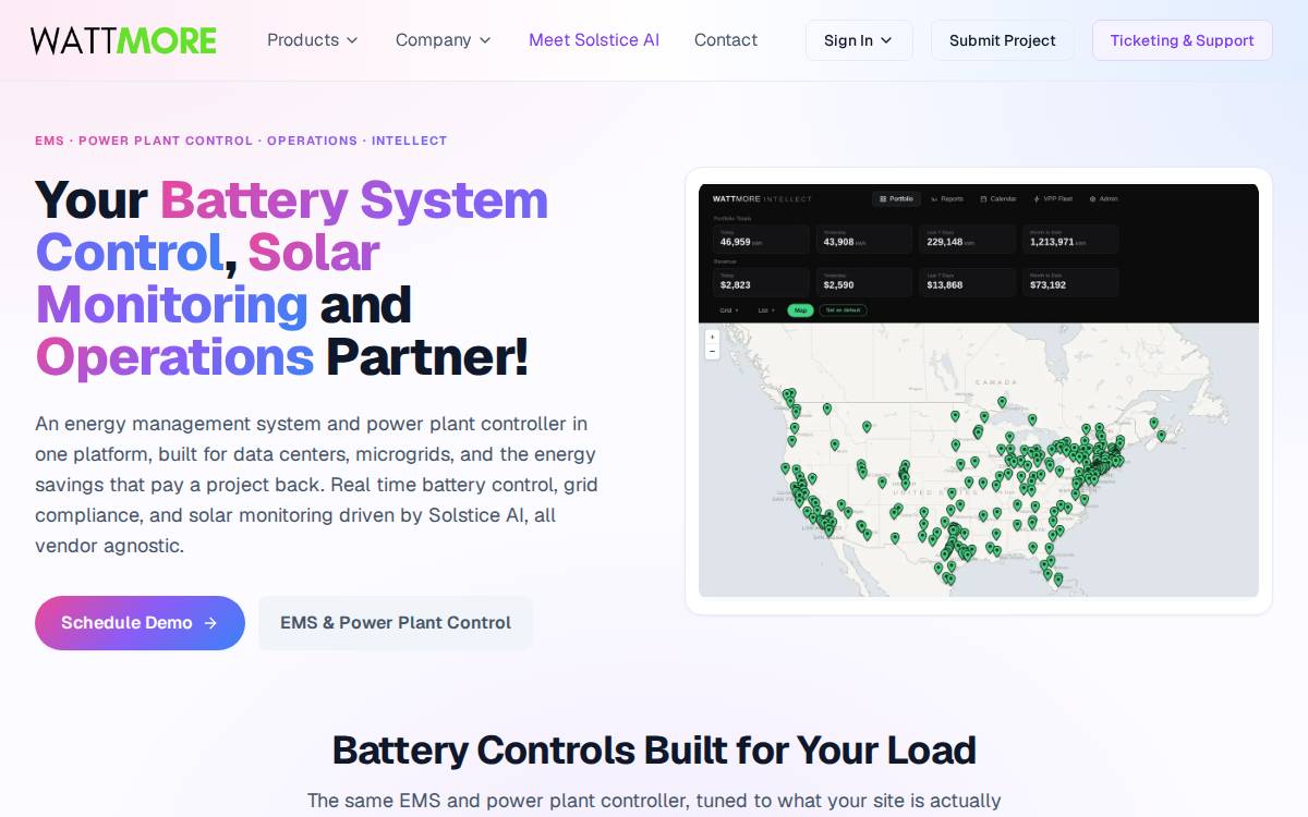 Wattmore website preview