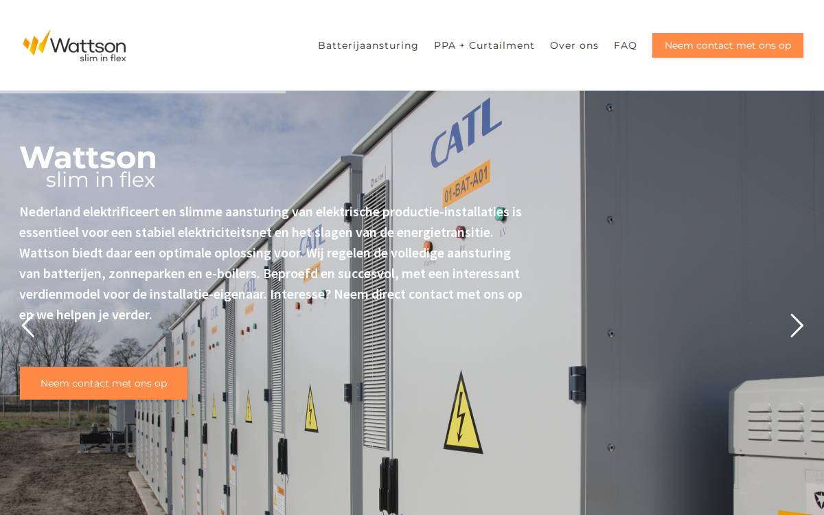 Wattson website preview