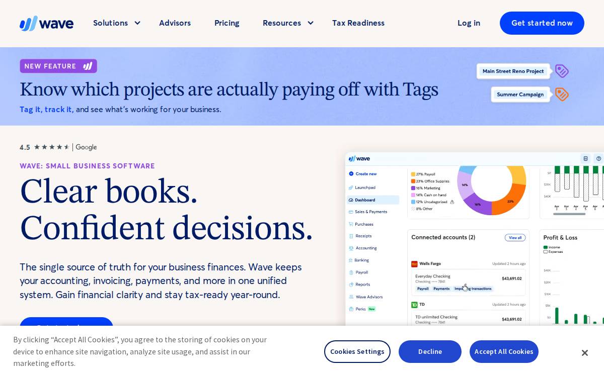 Wave website preview