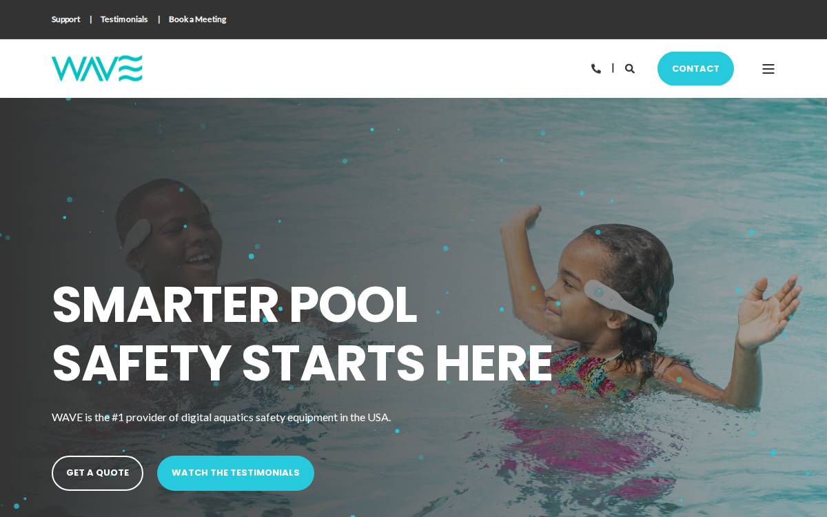 Wave Drowning Prevention Systems website preview