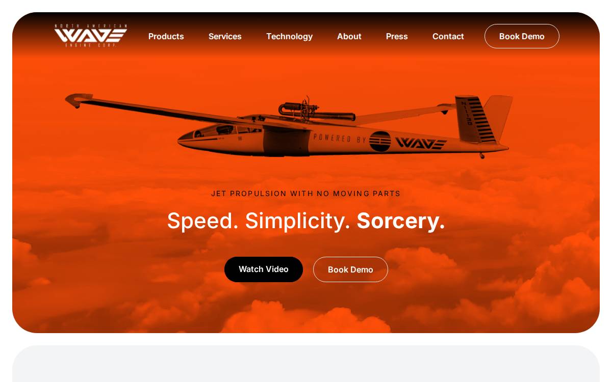 Wave Engine website preview