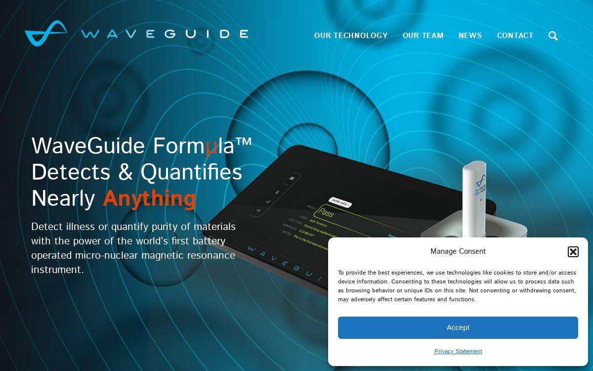 Waveguidecorp website preview