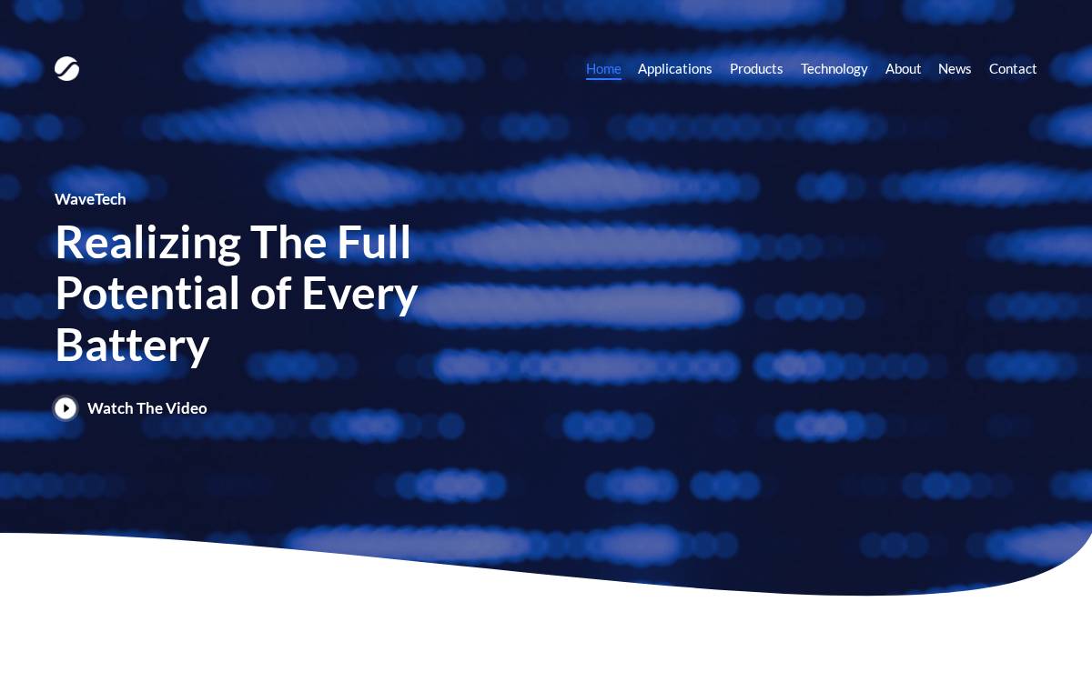 Wavetech website preview