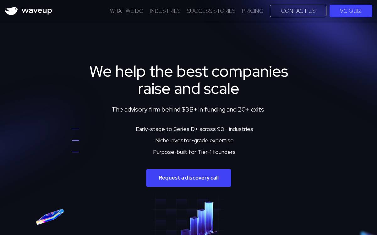 Waveup website preview