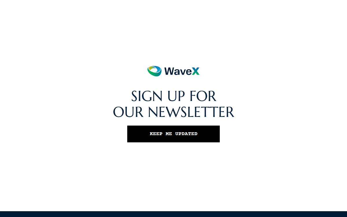WaveX website preview