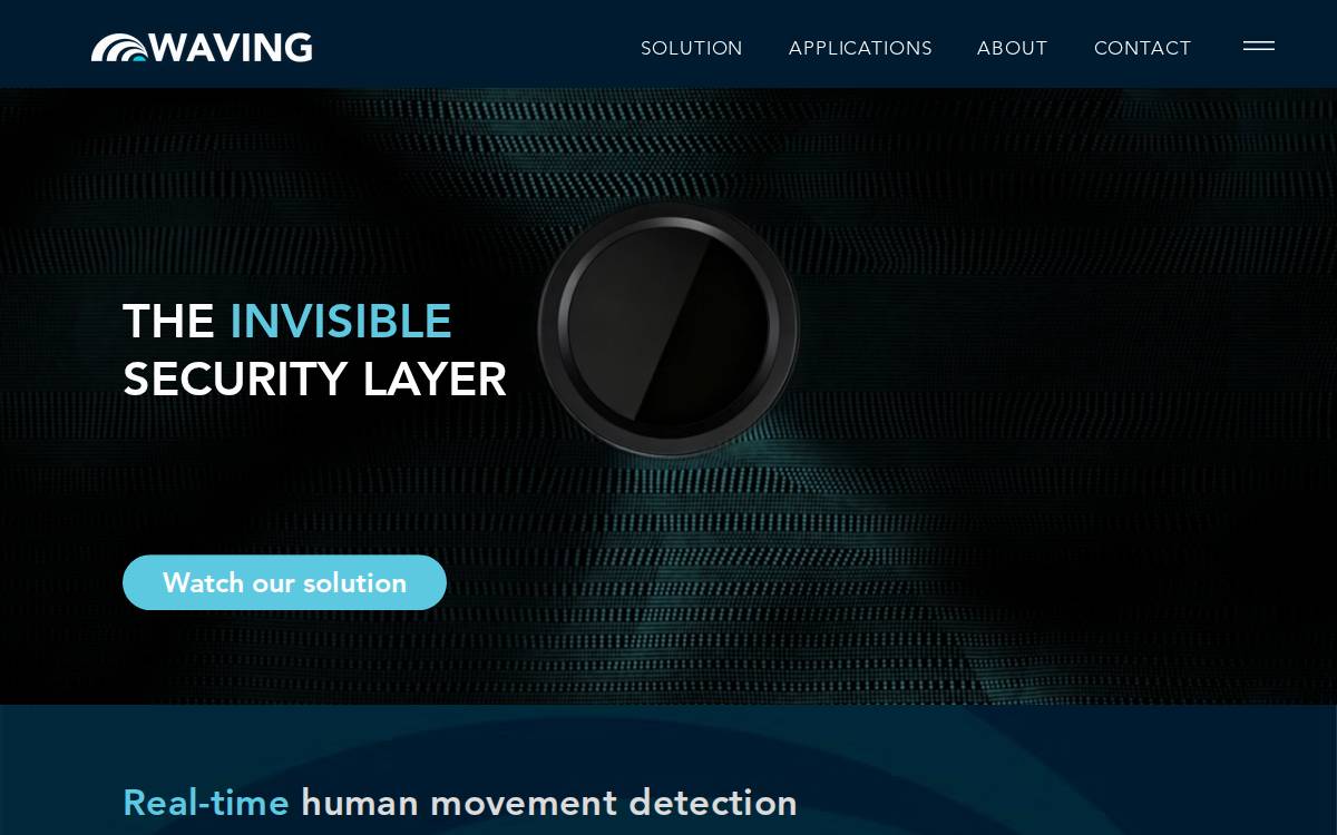 Waving website preview