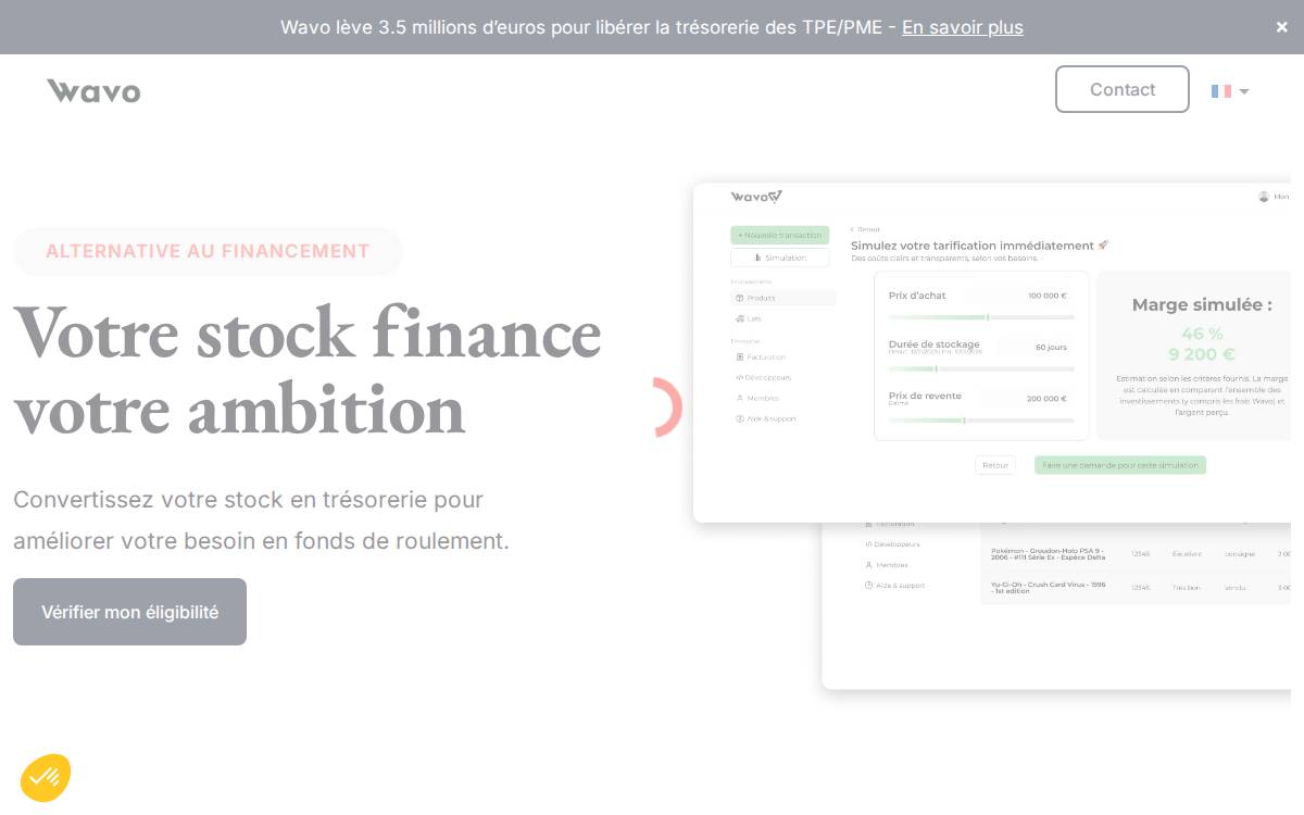 Wavo website preview
