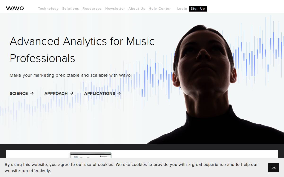 Wavo website preview