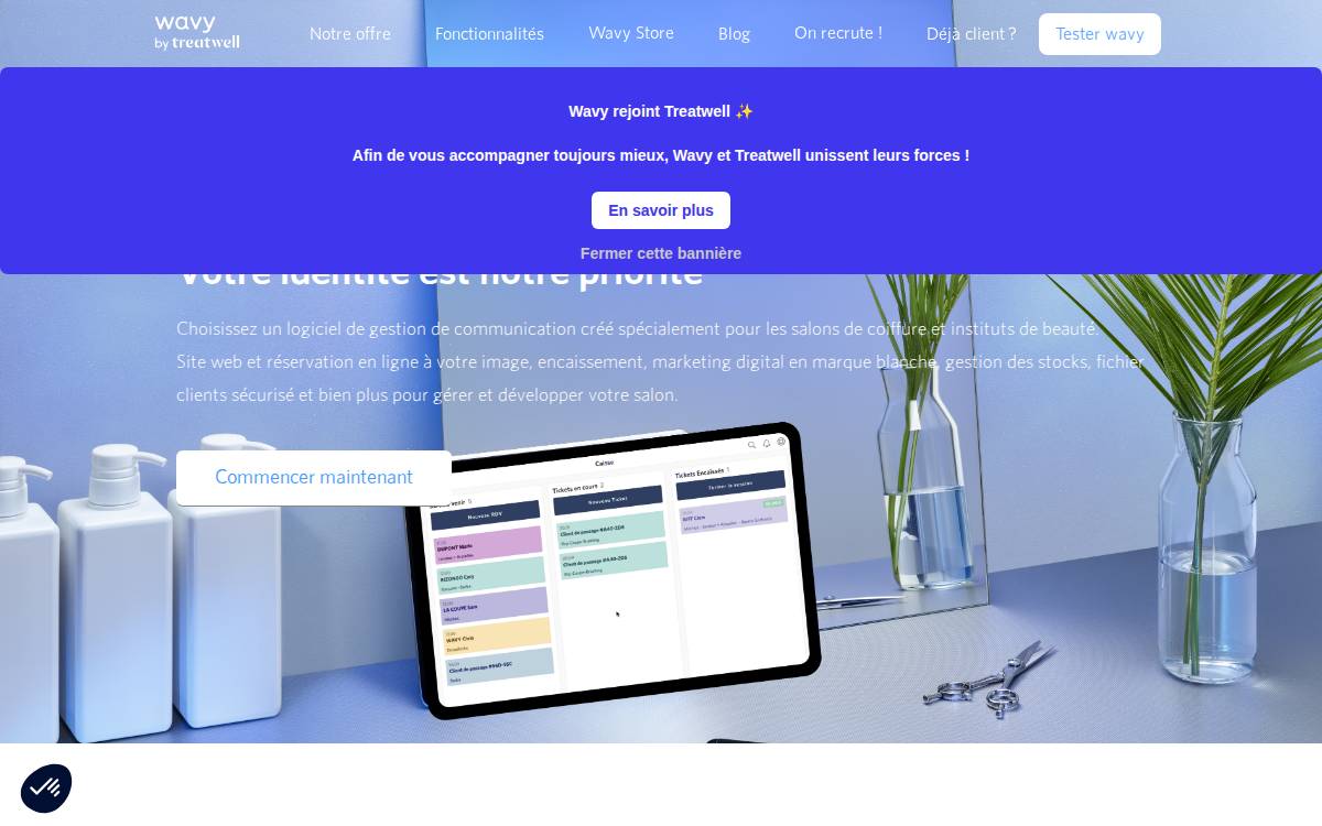 Wavy website preview