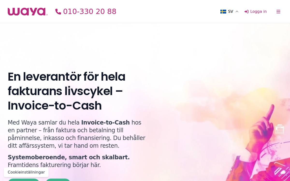 Waya website preview