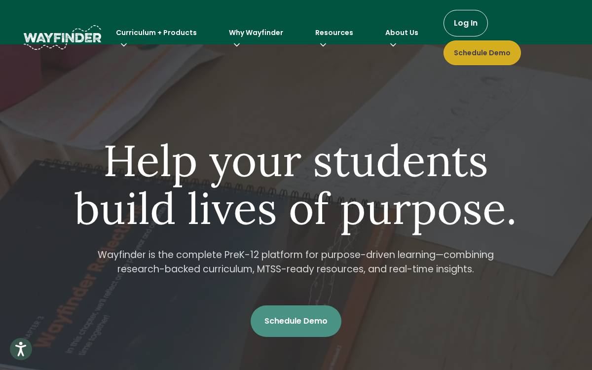 Wayfinder website preview