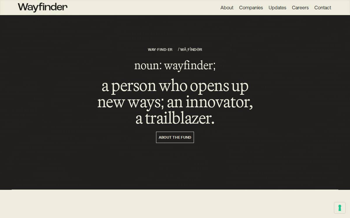 Wayfinder website preview