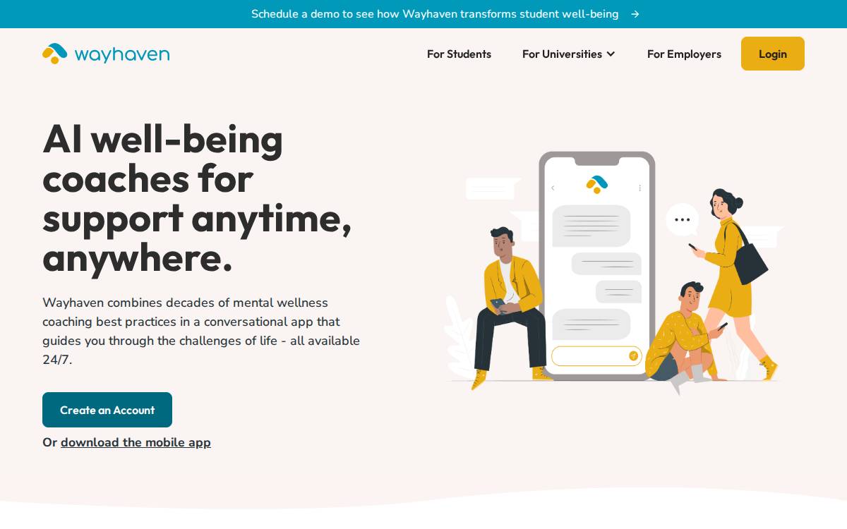 WayHaven website preview